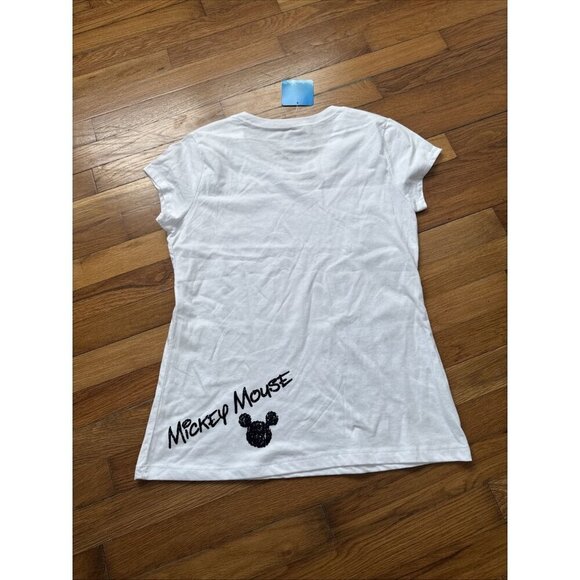 Disney Mickey Mouse Girls T-Shirt White Size XL - Picture 4 of 4